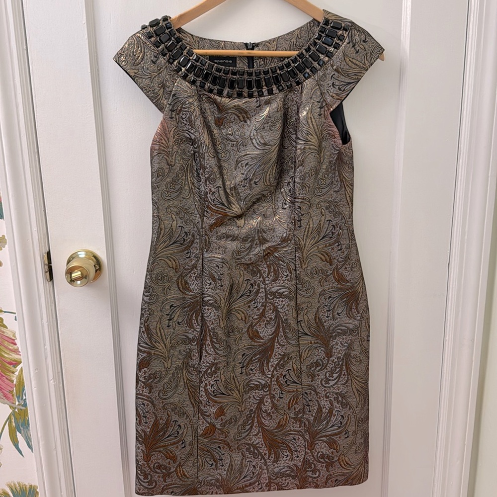 Spence Formal Dress with Metallic Design - size 6